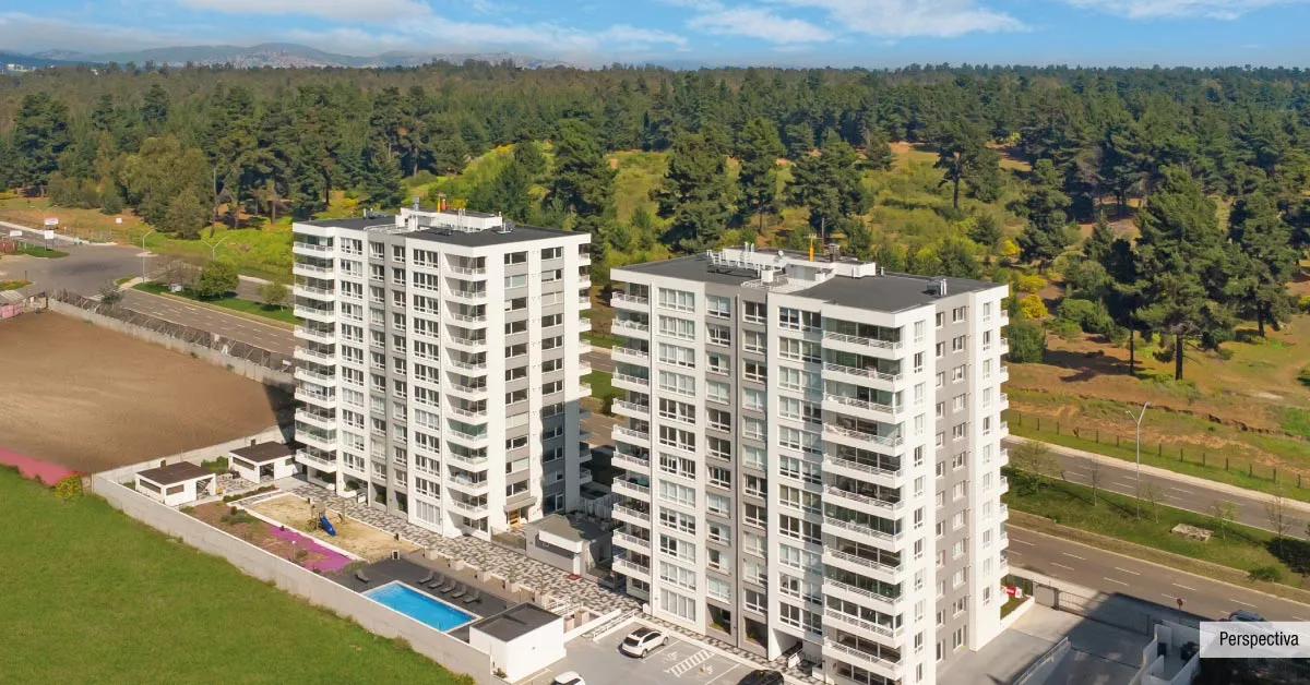 Fachada Condominio Blanca Estela en Lomas de Montemar