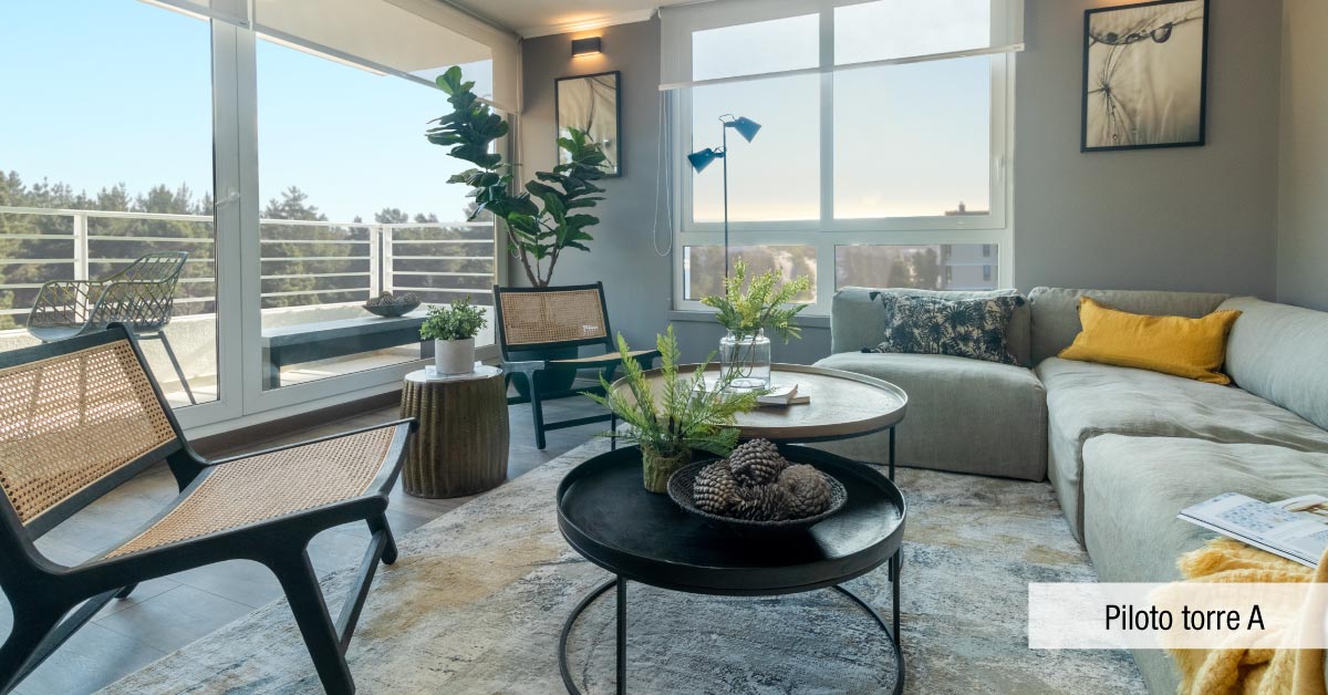 Living con diseño interior premium